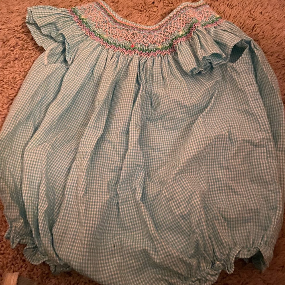 Smocked romper - Picture 2 of 2
